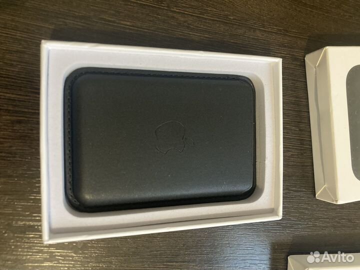 Картхолдер apple leather wallet magsafe