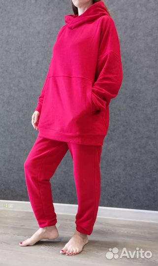 Костюм спортивный женский оверсайз футер