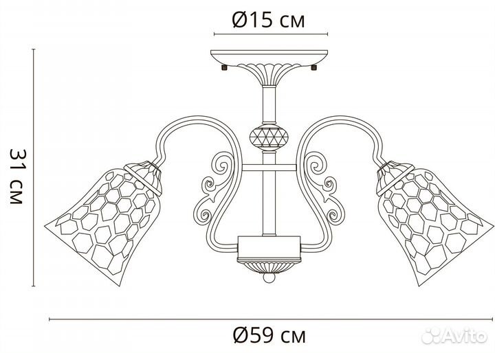 Люстра классика в прихожую