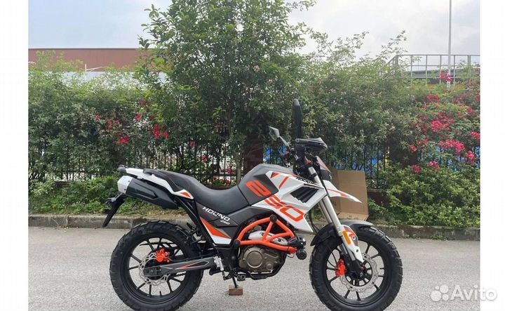 Мотоцикл турэндуро rockot hound 250 белый/черн/ора