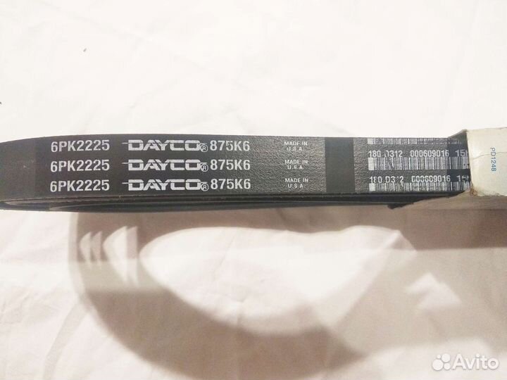 Ремень поликлиновый 6PK2225 Dayco
