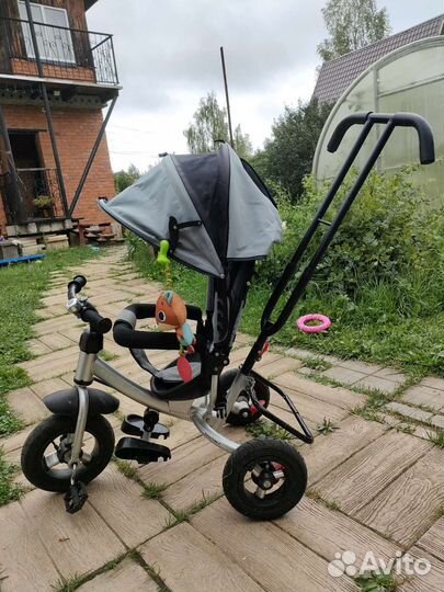 Велосипед детский с ручкой capella action trike II