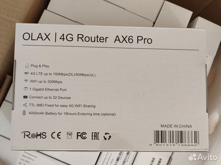 4G Wi-Fi центр Olax AX6 PRO под любые сим + Безлим