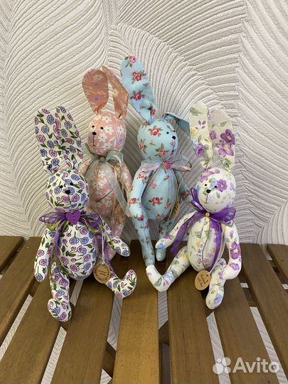 Зайка Мишка текстильный тильда ручной работы Новый