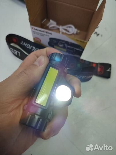 Фонарь налобный CP 5501, светодиодный, аккумулятор