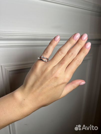 Кольцо Cartier Juste Un Clou White Gold Diamonds B