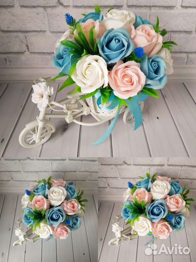 Прекрасные букеты из мыла