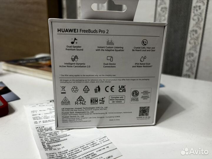 Huawei freebuds pro 2 рст новые графит
