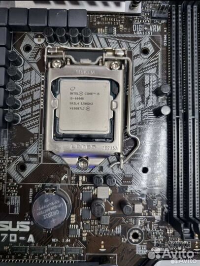 Материнская плата с процессором i5 6600k