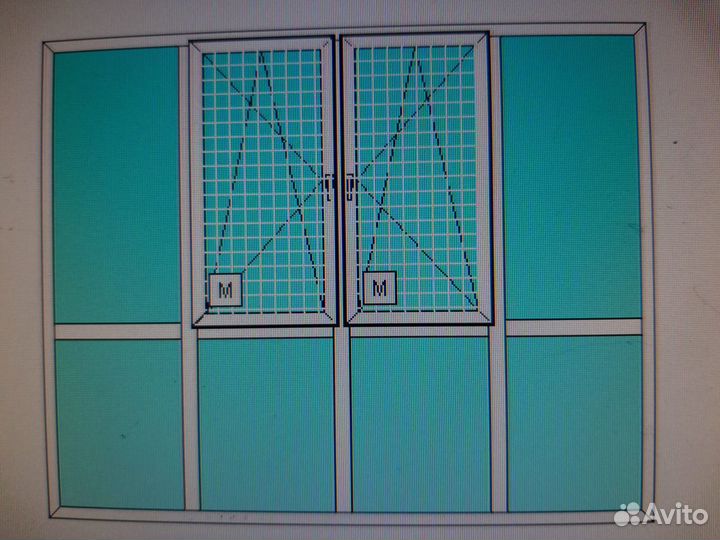 Окно пластиковое 2800*2200 на коттедж