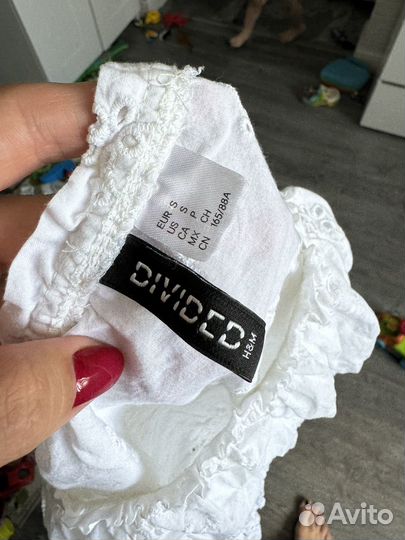 Топ белый hm s