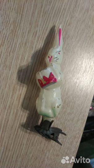 Заяц Ёлочная игрушка,редкая
