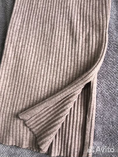 Платье теплое длинное лапша S