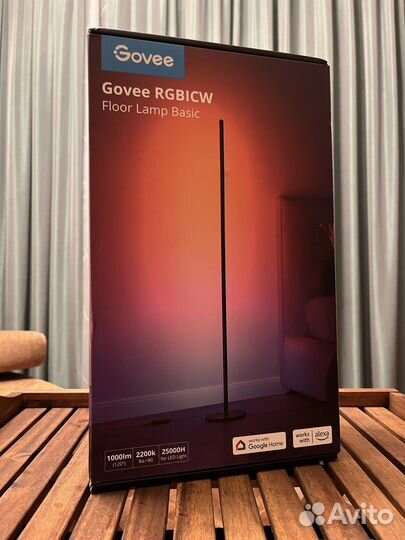Govee Floor Lamp напольная лампа black\ silver