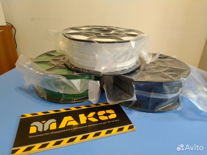 Petg пластик для 3d принтера, черный, белый и др