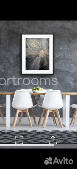 Невероятно нежный цветочек 50*70