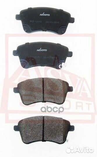 Колодки тормозные AKD12115