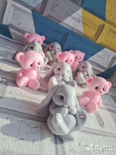 Фигурки из мыла / мишка /кролик/дракоша