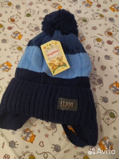 Шапка осень - весна для мальчиков