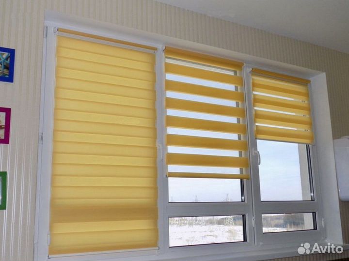 Рулонные шторы Зебра