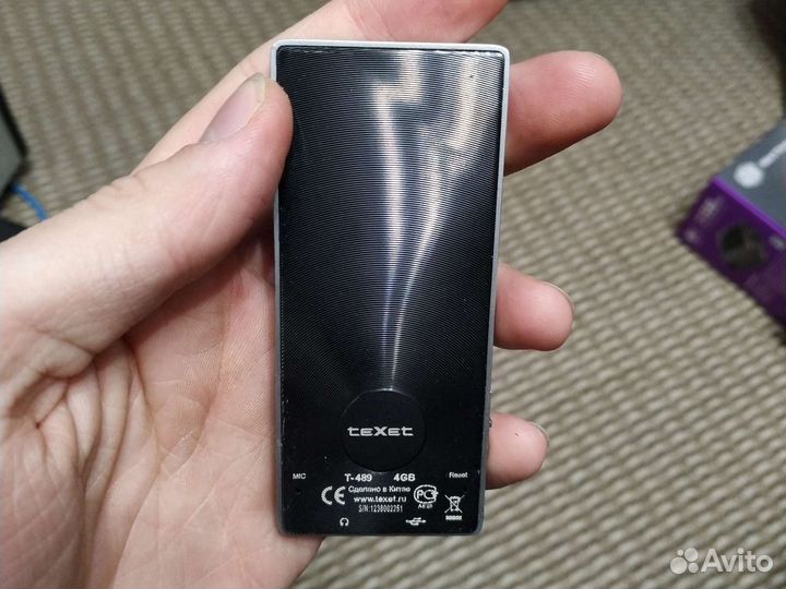 Плеер Texet t - 489 4gb hifi