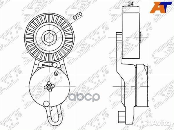 Натяжитель приводного ремня toyota camry/RAV4 2