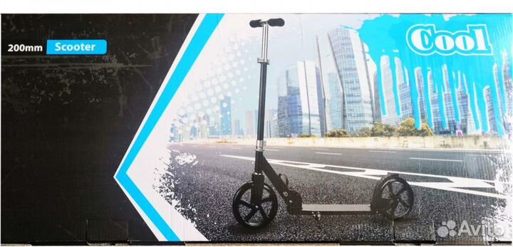 Самокат двухколесный Scooter PU-200,180. Новый