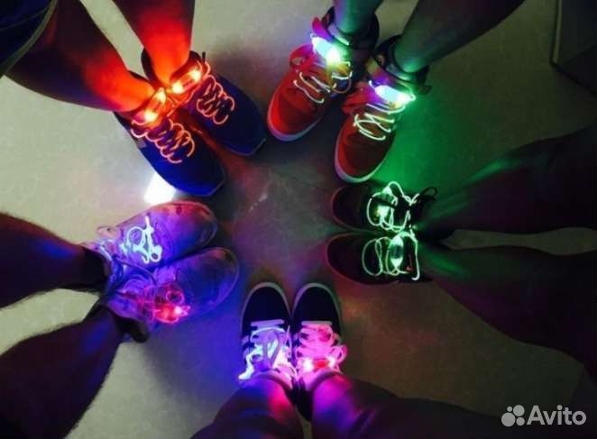 Светящиеся шнурки с led подсветкой