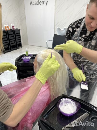 Окрашивание волос. бесплатно