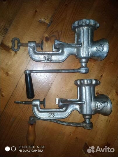 Мясорубка ручная СССР чугунная
