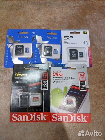 Флешки Micro SD 64/128гб