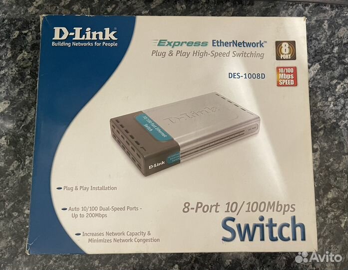 Коммутатор D-Link DES-1008d