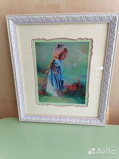 Ангелочек с голубем