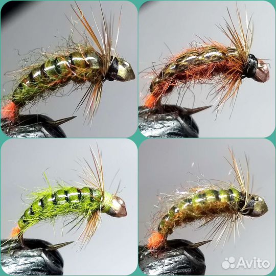 Мушки для рыбалки на на хариуса 18 штук