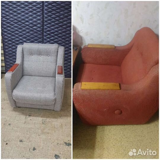 Перетяжка, ремонт мягкой мебели