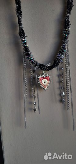 Чокер многослойный цепями