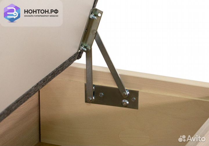 Кухонный диван Этюд облегченный серый / выбеленная