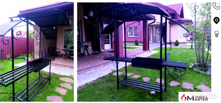 Мангал кованый с жаровней