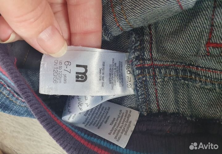 Шорты (джинсы) и футболка 110 - 116