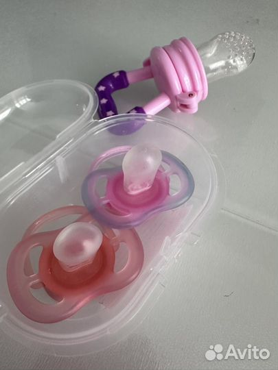 Пустышка avent 0 6 нимблер силиконовый