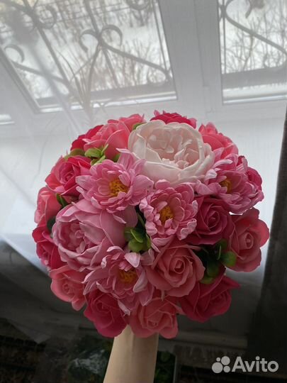 Букеты из мыльных цветов