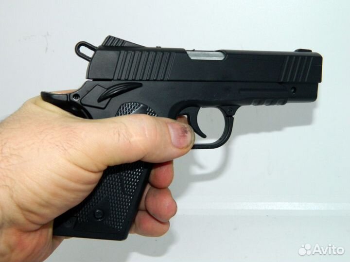 Зажигалка газовая Colt 911 пистолет металлический