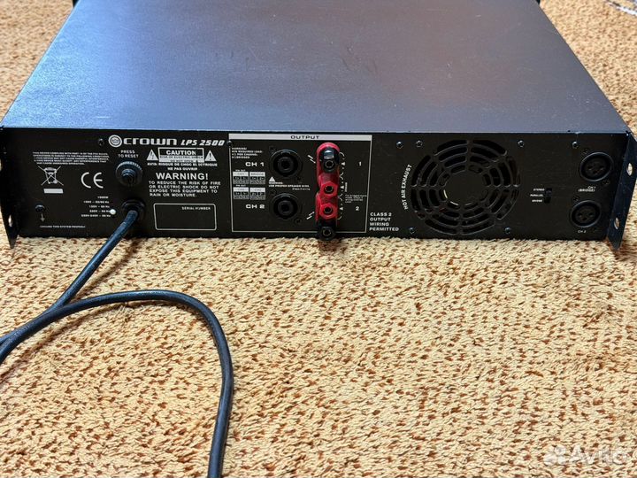 Усилитель мощности Crown LPS 2500