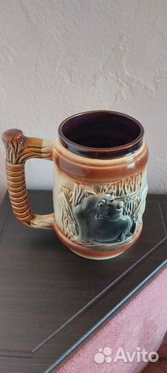 Кружка пивная керамика Новая