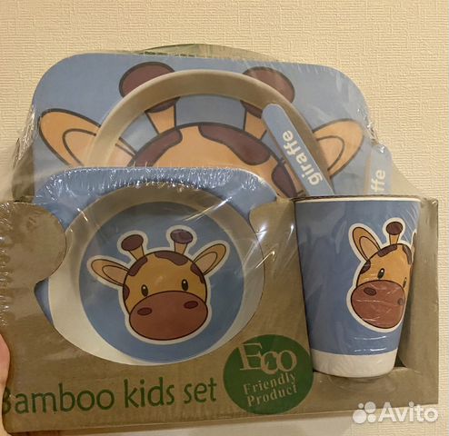 Детская посуда из бамбука