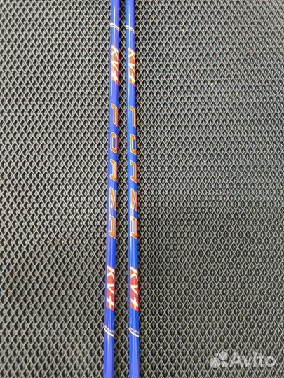 Лыжные палки 100% carbon KV+ forza blue clip