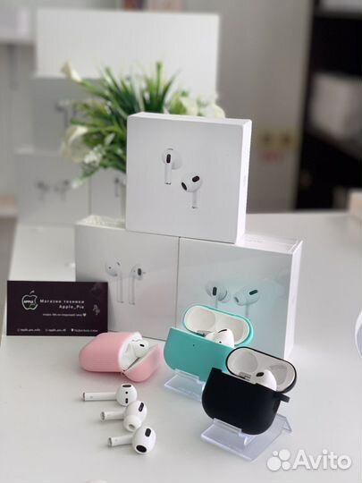 Airpods 2/3/pro/pro2 новые с гарантией