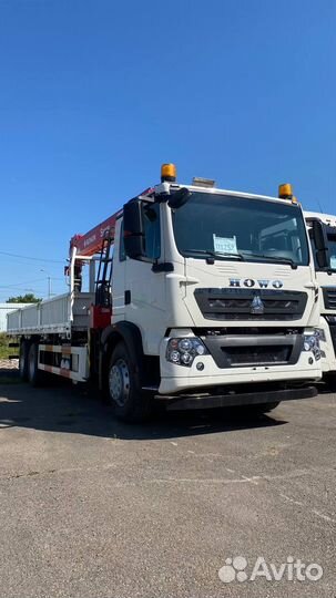 Бортовой грузовик Howo T5G с КМУ Sunhunk, 2024
