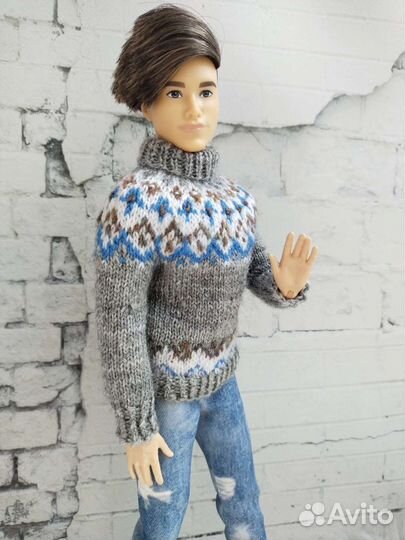 Свитер для кукол Кен, одежда для кукол 28-30 см