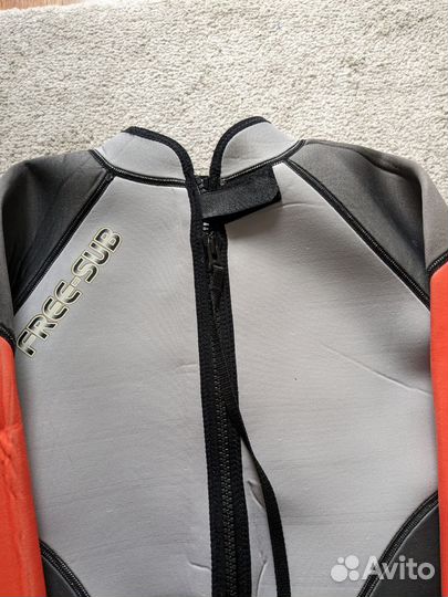 Гидрокостюм детский Free-Sub 3мм красный размер L